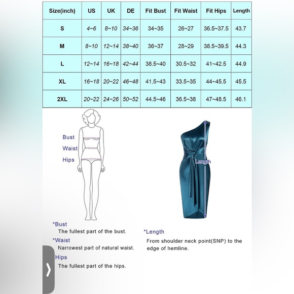 GRACE KARIN Women's One Shoulder Ruched Bodycon Satin Dress - Picture 5 of 5